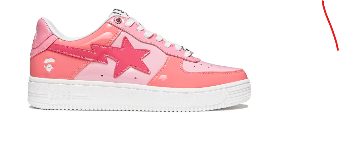 Shoes A Bathing Ape Bape Sta Low Color Camo Combo pink Victoria Steps Shoe Collection